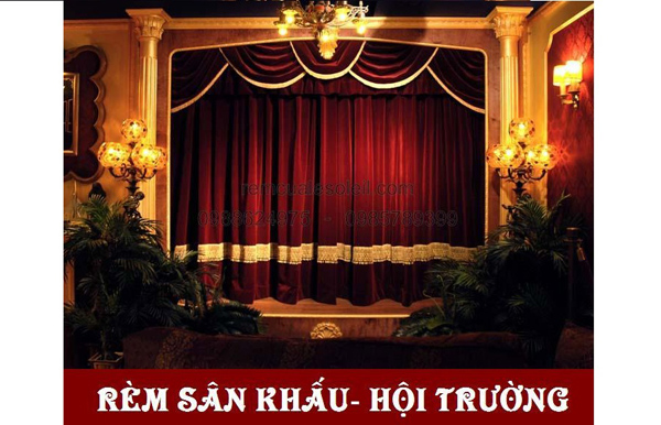 Rèm sân khấu hội trường - Công Ty TNHH Nội Thất Mặt Trời Việt